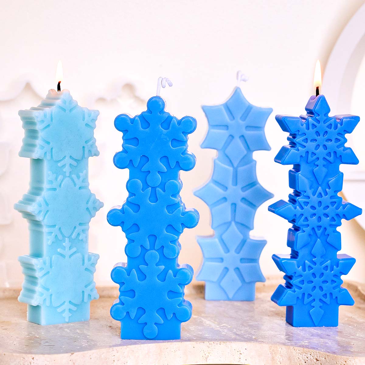 Christmas Snowflake Candle Mol - đánh giá và giá Soap Making Gifts