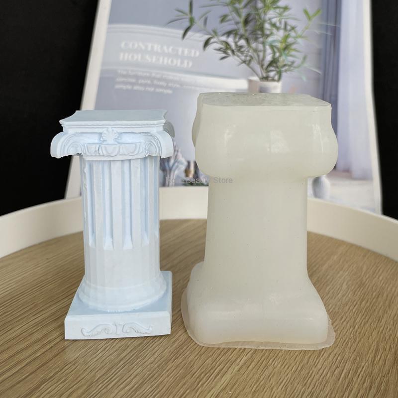 3D Roman Column Candle Silicon - đánh giá và giá Soap Making Gifts