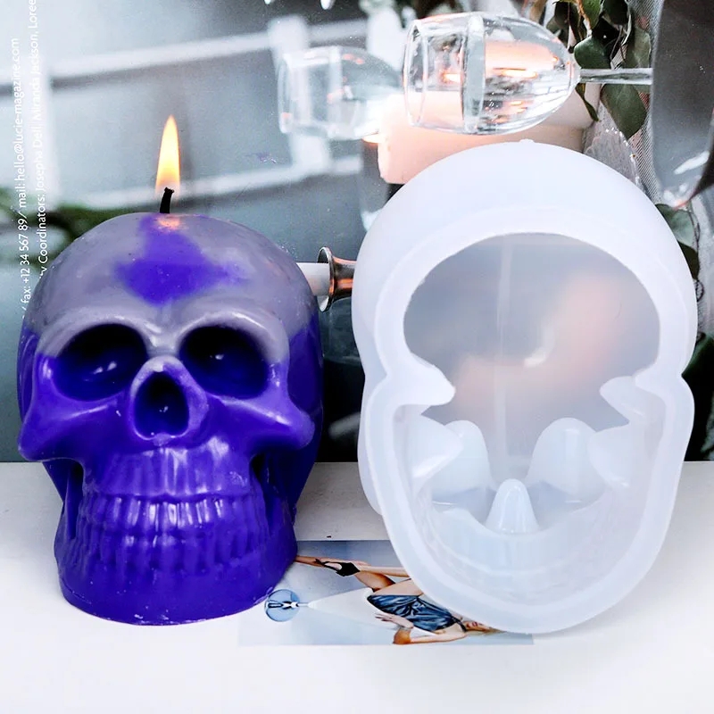 3D Skull Silicone Candle Molds - đánh giá và giá Soap Making Gifts